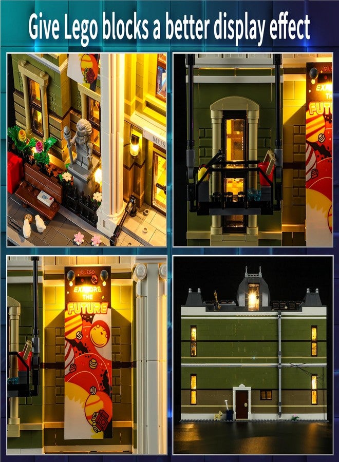 Vaodest مصباح LED من Vaodest لمجموعة Lego 10326 Icons Natural History Museum، تصميم وتكوين متوافق مع نموذج Lego 10326 (مصباح LED فقط، وليس مجموعة مكعبات البناء). - Image 5